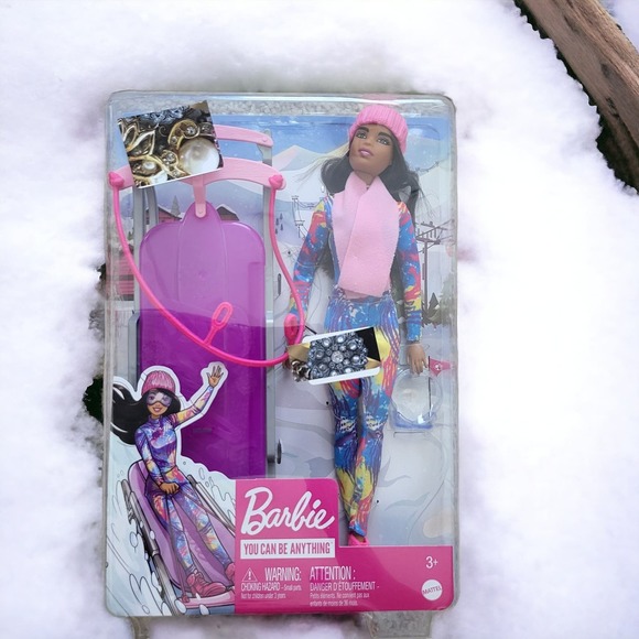 Barbie Other - Barbie Winter Sports Sled Doll